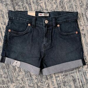 NWT Girls Levi’s Denim Girlfriend Shorts Size 14